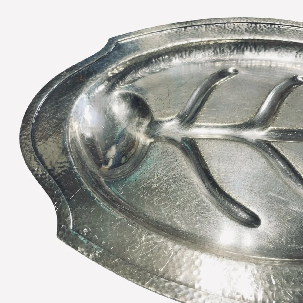 RARE VINTAGE Derby S.P.  Co. EPNS, W.M. MOUNTS  MEAT PLATTER 16, 0 4205 - Picture 5 of 12